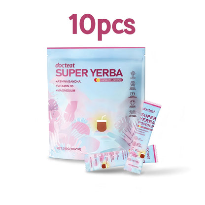 Docteat 300g Yerba Mate Powder Support Energy Relieve Stress Refreshing Flavor Vitamin Supplement Instant Yerba Mate Powder