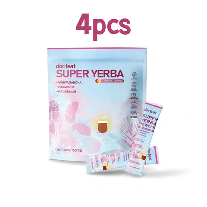 Docteat 300g Yerba Mate Powder Support Energy Relieve Stress Refreshing Flavor Vitamin Supplement Instant Yerba Mate Powder