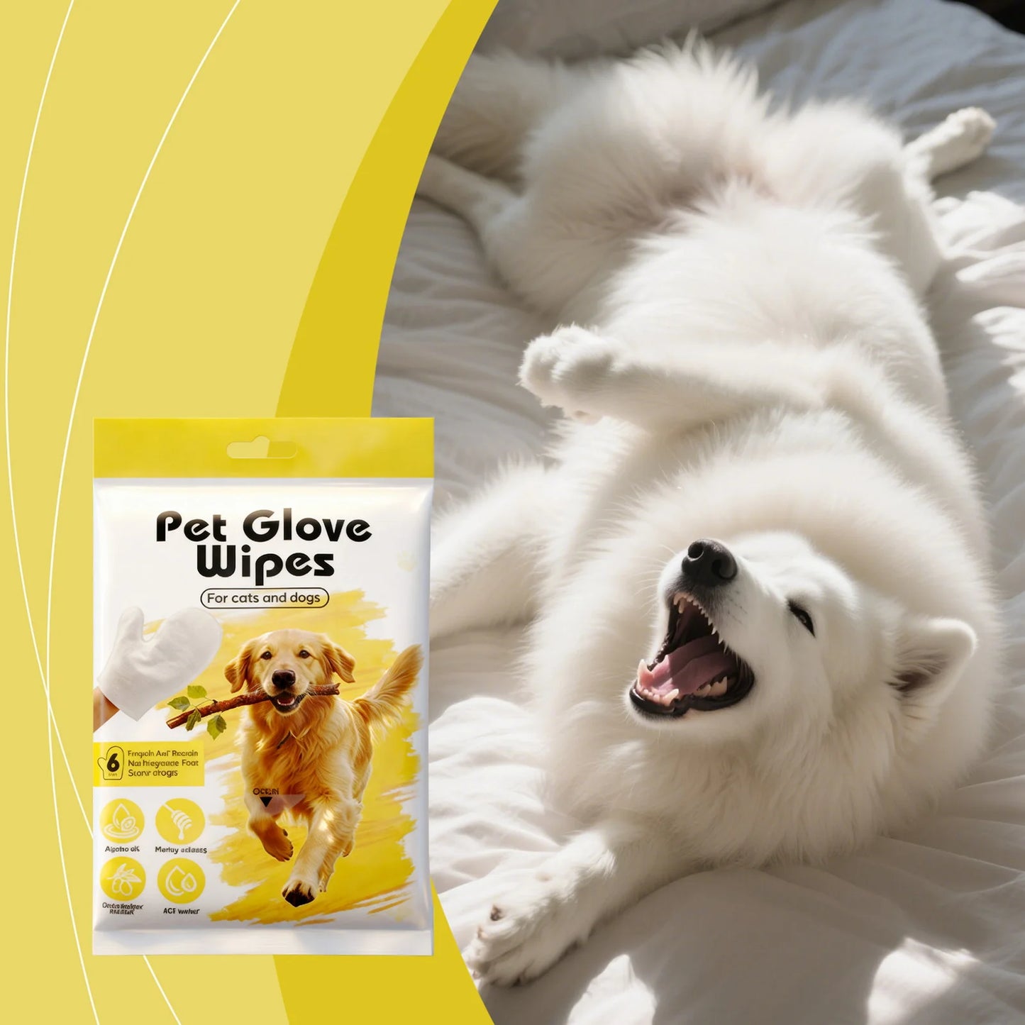 Instant Pet Cleaning Gloves – No Water, No Mess, Just Clean